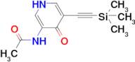 N-{4-oxo-5-[2-(trimethylsilyl)ethynyl]-1,4-dihydropyridin-3-yl}acetamide