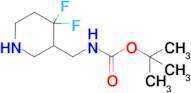 tert-Butyl ((4,4-difluoropiperidin-3-yl)methyl)carbamate