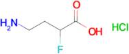 4-Amino-2-fluorobutanoic acid hydrochloride