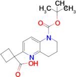 1-(5-(tert-Butoxycarbonyl)-5,6,7,8-tetrahydro-1,5-naphthyridin-2-yl)cyclobutane-1-carboxylic acid