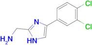 1-[4-(3,4-dichlorophenyl)-1H-imidazol-2-yl]methanamine