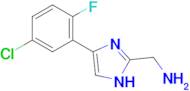1-[4-(5-chloro-2-fluorophenyl)-1H-imidazol-2-yl]methanamine