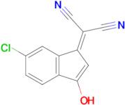 2-(6-chloro-3-hydroxy-1H-inden-1-ylidene)propanedinitrile