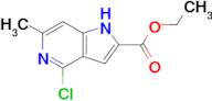 ethyl 4-chloro-6-methyl-1H-pyrrolo[3,2-c]pyridine-2-carboxylate