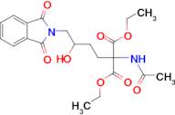 diethyl 2-acetamido-2-(4-(1,3-dioxoisoindolin-2-yl)-3-hydroxybutyl)malonate
