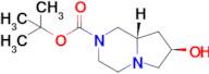 tert-Butyl (7R,8aS)-7-hydroxy-3,4,6,7,8,8a-hexahydro-1H-pyrrolo[1,2-a]pyrazine-2-carboxylate