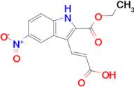 (E)-3-(2-(Ethoxycarbonyl)-5-nitro-1H-indol-3-yl)acrylic acid