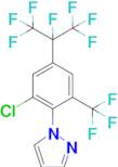 1-(2-chloro-4-(perfluoropropan-2-yl)-6-(trifluoromethyl)phenyl)-1H-pyrazole