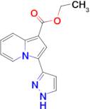 Ethyl 3-(1H-pyrazol-3-yl)indolizine-1-carboxylate