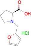 Proline, 1-(2-furanylmethyl)-, hydrochloride (1:1)