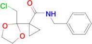 N-Benzyl-1-(2-(chloromethyl)-1,3-dioxolan-2-yl)cyclopropane-1-carboxamide