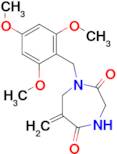 6-Methylene-1-(2,4,6-trimethoxybenzyl)-1,4-diazepane-2,5-dione