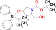 Tert-Butyl (2S,4R)-4-((tert-butyldiphenylsilyl)oxy)-2-(hydroxymethyl)pyrrolidine-1-carboxylate