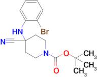 tert-Butyl 4-((2-bromophenyl)amino)-4-cyanopiperidine-1-carboxylate