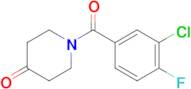 1-(3-Chloro-4-fluorobenzoyl)piperidin-4-one