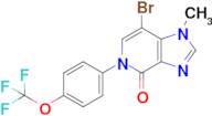 7-Bromo-1-methyl-5-(4-(trifluoromethoxy)phenyl)-1,5-dihydro-4H-Imidazo[4,5-c]pyridin-4-one