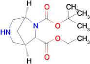 6-(tert-Butyl) 7-ethyl (1R,5S,7S)-3,6-diazabicyclo[3.2.1]octane-6,7-dicarboxylate