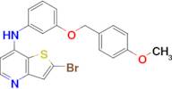 2-Bromo-N-{3-[(4-methoxyphenyl)methoxy]phenyl}thieno[3,2-b]pyridin-7-amine