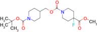 1-{1-[(tert-Butoxy)carbonyl]piperidin-4-yl}methyl 4-methyl 4-fluoropiperidine-1,4-dicarboxylate