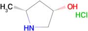 (3S,5R)-5-Methylpyrrolidin-3-ol hydrochloride