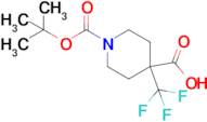 1-[(tert-Butoxy)carbonyl]-4-(trifluoromethyl)piperidine-4-carboxylic acid