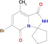 6'-Bromo-8'-methyl-1'H-spiro[cyclopentane-1,3'-imidazo[1,5-a]pyridine]-1',5'(2'H)-dione