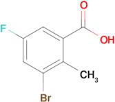 3-Bromo-5-fluoro-2-methylbenzoic acid