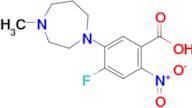 4-Fluoro-5-(4-methyl-1,4-diazepan-1-yl)-2-nitrobenzoic acid