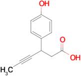 3-(4-Hydroxyphenyl)hex-4-ynoic acid