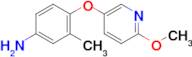 4-((6-Methoxypyridin-3-yl)oxy)-3-methylaniline