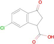 6-Chloro-3-oxo-1,2-dihydroindene-1-carboxylic acid