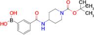 (3-((1-(tert-Butoxycarbonyl)piperidin-4-yl)carbamoyl)phenyl)boronic acid