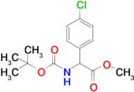 Methyl 2-((tert-butoxycarbonyl)amino)-2-(4-chlorophenyl)acetate