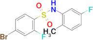 4-Bromo-2-fluoro-N-(5-fluoro-2-methylphenyl)benzenesulfonamide