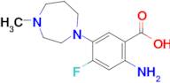 2-amino-4-fluoro-5-(4-methyl-1,4-diazepan-1-yl)benzoic acid