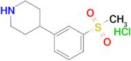 4-(3-Methylsulfonylphenyl)piperidine;hydrochloride