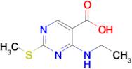 4-(ethylamino)-2-(methylthio)pyrimidine-5-carboxylic acid