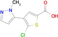 5-chloro-4-(1-methyl-1H-pyrazol-5-yl)thiophene-2-carboxylic acid