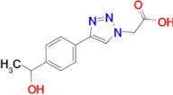 2-(4-(4-(1-hydroxyethyl)phenyl)-1H-1,2,3-triazol-1-yl)acetic acid