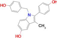 1-(4-Hydroxybenzyl)-2-(4-hydroxyphenyl)-3-methyl-1H-indol-5-ol