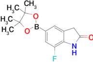 7-Fluoro-5-(4,4,5,5-tetramethyl-1,3,2-dioxaborolan-2-yl)indolin-2-one