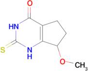 7-Methoxy-2-thioxo-2,3,6,7-tetrahydro-1H-cyclopenta[d]pyrimidin-4(5H)-one