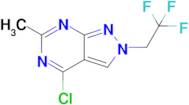 4-Chloro-6-methyl-2-(2,2,2-trifluoroethyl)-2H-pyrazolo[3,4-d]pyrimidine