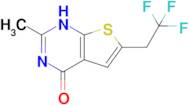 2-methyl-6-(2,2,2-trifluoroethyl)-1H,4H-thieno[2,3-d]pyrimidin-4-one