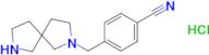 4-(2,7-Diazaspiro[4.4]nonan-2-ylmethyl)benzonitrile hydrochloride