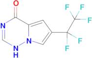 6-(1,1,2,2,2-pentafluoroethyl)-1H,4H-pyrrolo[2,1-f][1,2,4]triazin-4-one