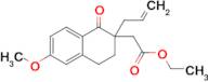 Ethyl 2-(2-allyl-6-methoxy-1-oxo-1,2,3,4-tetrahydronaphthalen-2-yl)acetate