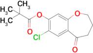 7-Chloro-5-oxo-2,3,4,5-tetrahydrobenzo[b]oxepin-8-yl pivalate