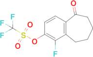 1-Fluoro-5-oxo-6,7,8,9-tetrahydro-5H-benzo[7]annulen-2-yl trifluoromethanesulfonate