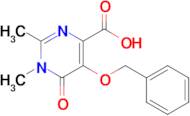 5-(Benzyloxy)-1,2-dimethyl-6-oxo-1,6-dihydropyrimidine-4-carboxylic acid